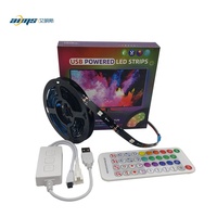 Tira de luces LED de colores de ensueño al por mayor, retroiluminación de TV, 150LED, USB, 5V, IP20, IP65, programación, aplicación inteligente mágica, mando a distancia de 38 teclas