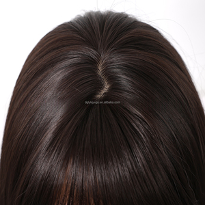 Offres Flash Perruques de <span class=keywords><strong>Cheveux</strong></span> Synthétiques Lisses Très Longs de 34 Pouces avec Frange, Couches Noires pour Femmes - Product Image 3