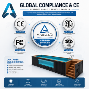 Bassin de plongée Addotron en conteneur maritime avec paroi en tôle d'acier galvanisé de trois millimètres, haute rigidité structurelle, direct usine - Product Image 5