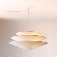 Lampe suspendue en lin ou en papier de designer, en promotion, abat-jour décoratif pour lampes suspendues, lampe suspendue populaire