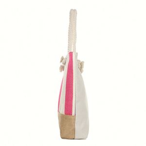 Sac de plage en toile de haute qualité avec poignée, idéal pour le supermarché – Vente en gros - Product Image 3