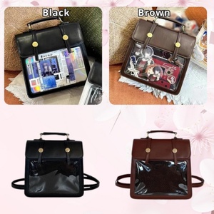 Vente en gros de pochettes durables, portables, grande capacité, avec fenêtre transparente et fermeture éclair, pour l'affichage de broches, service OEM en gros - Product Image 5