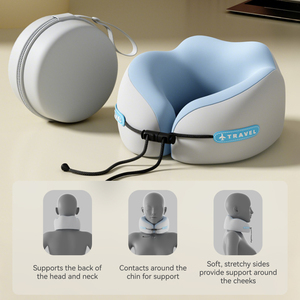 100% Bộ Nhớ Bọt Mui Xe Hình Chữ U Gối Có Thể Tháo Rời Và Có Thể Giặt Massage Hỗ Trợ Cổ Gối Chấp Nhận Biểu Tượng Tùy Chỉnh Và Gói - Product Image 2