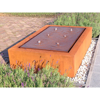 Fontaine d'eau de jardin contemporaine à fixer au mur, fontaine d'eau de jardin