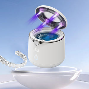 เครื่องทำความสะอาดอุปกรณ์จัดฟันแบบอัลตราโซนิก Smile Find 45KHZ 200ml ฆ่าเชื้อได้ 99.9% พร้อมไฟ LED UV 4 ชิ้น สำหรับทำความสะอาดรีเทนเนอร์และอุปกรณ์จัดฟัน - Product Image 1