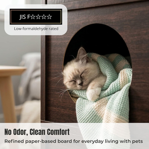 Casa para Gatos de Interior – Condominio para Gatos con Rascador de Cartón de Larga Duración (5 veces más), 2 Niveles de Rascador, Escondite y Área de Descanso Superior - Product Image 4