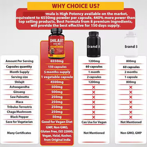 <span class=keywords><strong>Dabur</strong></span> <span class=keywords><strong>Shilajit</strong></span> ayurvediche capsule 30 conte naturale per il benessere da uomo - Product Image 5