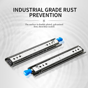 Aolisheng nhiệm vụ nặng nề ngăn kéo Slide <span class=keywords><strong>1</strong></span> cặp ba lần mở rộng đầy đủ ngăn kéo vận động viên bóng mang công nghiệp đường ray tải 120kg - Product Image 6