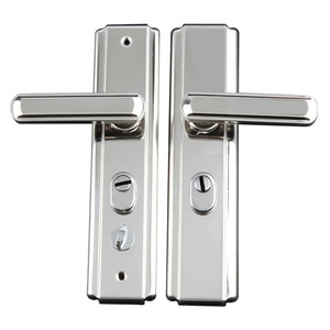 Porta in alluminio Roeasy uso tipo stretto serratura porta da infilare qualità in ottone arrotondato mortasa cilindro set serratura porta - Product Image 2