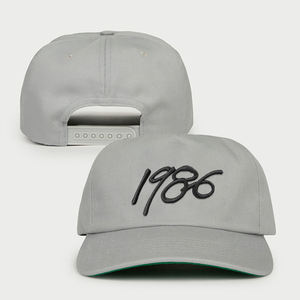 批发优质实心5面板无结构爸爸帽子动物3d刺绣标志定制棒球帽 - Product Image 1