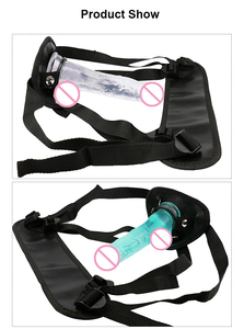 Juguetes sexuales con correa de pene doble para mujeres, consolador realista, Juguetes sexuales para mujeres, consolador con correa con Control remoto lésbico - Product Image 5