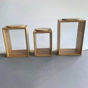 Ensemble de 3 pièces en <span class=keywords><strong>bambou</strong></span> pour cuisine et salon, trois niveaux, écologique, qualité alimentaire, durable, facile à nettoyer, grand rangement - Product Image 4