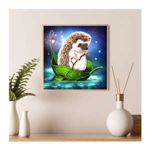 Pintura de decoración del hogar al por mayor pintura de animales estrella <span class=keywords><strong>erizo</strong></span> DIY 5D pintura de diamantes - Product Image 1