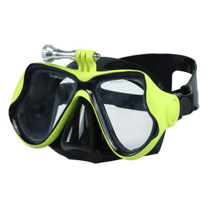 Máscara de <span class=keywords><strong>buceo</strong></span> con Logo, gafas transparentes y flexibles, montura <span class=keywords><strong>Gopro</strong></span> - Product Image 4