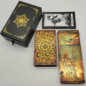 Mini tarjetas de Ángel de impresión personalizada del fabricante 100%, cartas de tarot personalizadas con caja