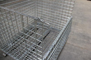 Fabbrica della gabbia metallica della gabbia metallica del contenitore di stoccaggio delle merci della gabbia pieghevole personalizzata - Product Image 4