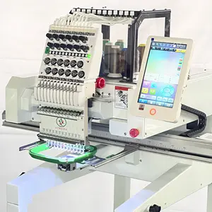 Lihong Single Head Automatic Multi Needles Custom T-Shirt Jersey Logo Patch Embroidery Machine