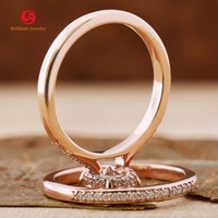 2 karat 3 karat 14k 18k altın Oval kesim Lab yetiştirilen elmas gelin seti nişan yüzüğü IGI sertifikalı Lab elmas düğün Band