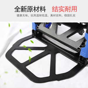Bin Gyu Flatbed Truck 64x12cm Folded Aluminum Alloy Four-Wheel Portable <b>Trolley</b> <b>Lightweight</b> <b>Folding</b> Handcart Multi Functional - Product Image 3