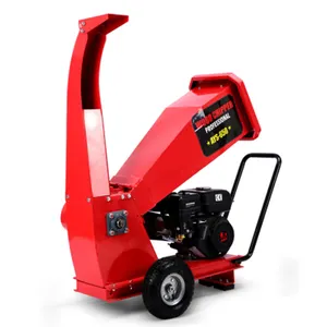 Gasoline Drum Brush Chipper Small Chipping Shredder Small Movable Wood Branch Crusher