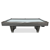 Mesa de Billar Profesional de 9 Pies con Superficie de Pizarra, Equipada con Cojines de Snooker y Billar K55, y Bolsillos para Bolas de PVC y Cuero