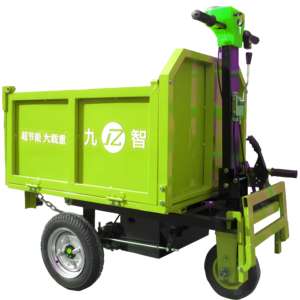 Dört Tekerlekli Platform Kargo Bisiklet Römorku Paslanmaz Çelik Çerçeve Çıkarılabilir Örtü OEM Alışveriş Çelik Kova Depo - Product Image 3