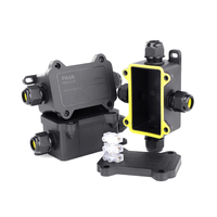 Venta caliente PA66 Interruptor de monitoreo al aire libre Enchufe Caja de instrumentos electrónicos Caja de conexiones impermeable Nivel de protección IP68