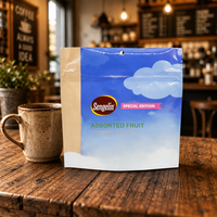 Sacs refermables en Mylar personnalisés avec logo de marque, fenêtre transparente et fermeture éclair pour l'emballage de bonbons