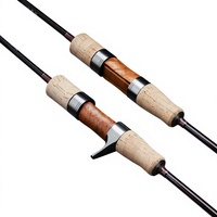 Canne à pêche spinning Takuma en carbone ultra-légère 75g 1.55-1.8m avec guides Fuji, action moyenne rapide pour la pêche en eau douce et la pêche à la finesse sur glace