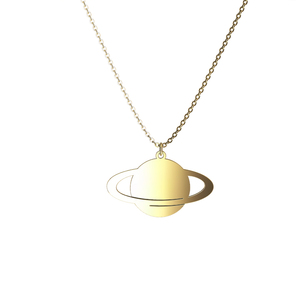 <span class=keywords><strong>Collana</strong></span> con Ciondolo <span class=keywords><strong>Saturno</strong></span> Placcato Oro Rosa, Gioielli Delicati all'Ingrosso, <span class=keywords><strong>Collana</strong></span> da Donna con Catena - Product Image 5