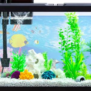 12X21Inch Dubbelzijdig <span class=keywords><strong>Aquarium</strong></span> Achtergrond <span class=keywords><strong>Aquarium</strong></span> Poster Decoratie Papier Cling Decals Behang Sticker - Product Image 3