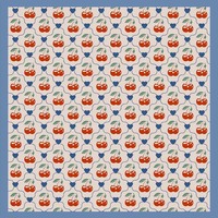 Pañuelo Cuadrado de Moda con Estampado de Cerezas, 70x70cm, Poliéster, para Mujer, Primavera, Verano, Otoño, Suave y Transpirable