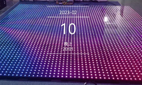 Plancher de danse LED RGB en gros, plancher de danse LED 3D miroir abyssal, plancher d'éclairage de scène DJ 3D pour spectacle de scène, événement, boîte de nuit