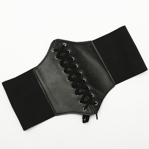 Fashion Corset Wide <b>Belts</b> Faux Leather Slimming Body Shaping Girdle <b>Belt</b> for Women <b>Elastic</b> Tight High Waist for Daily Wear - Product Image 1