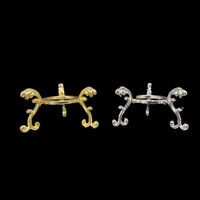 Vente directe usine Support triangulaire en métal pour boule de cristal, base de présentation pour cristal, diamant, verre et pierre brute, style nordique