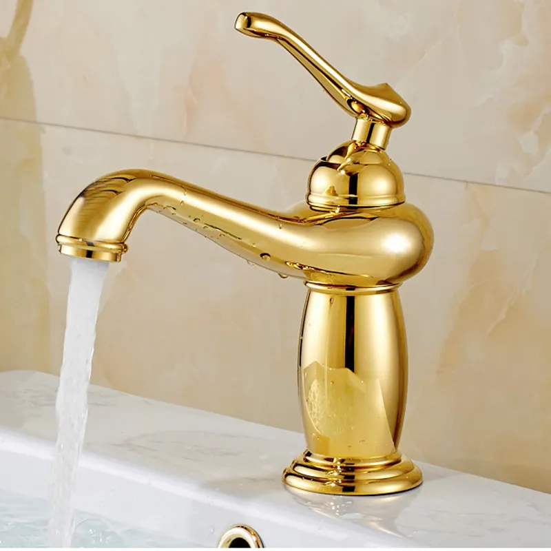basin sink mixer tap with solid brass basin faucet of hot cold gold bathroom faucet