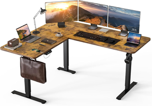 Large Ergonomic L Shape PC Laptop <strong>Computer</strong> <strong>Desk</strong> Dual Motor Standing Office Corner <strong>Desk</strong> Electric Height <strong>Adjustable</strong> L-shaped Table - Product Image 6