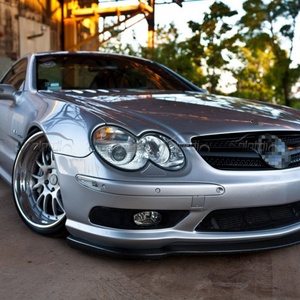 Car Accessories Front Bumper Lip Chin Spoiler Side <b>Splitter</b> for Mercedes Benz R230 SL 2003-2005 Body Kits - Product Image 2