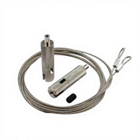 Pince de câble de suspension à prix d'usine pince de câble réglable Kit de suspension de lumière en fil d'acier avec boucle