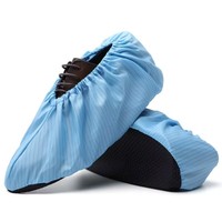 Protège-chaussures non tissés antistatiques avec semelle à picots antidérapante, respirants et sans poussière pour usage intérieur