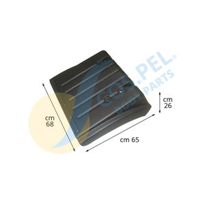 Nuevo COS.PEL. Guardabarros trasero LH (GRIS)-Modelo 207,06083 PP + Material EPDM - Product Image 1