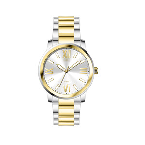 Montre à quartz pour homme avec bracelet en métal, cadran minimaliste avec chiffres romains, style décontracté et professionnel pour les trajets quotidiens et les occasions sociales. - Product Image 3