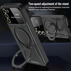 Custodia Protettiva Magnetica per Fotocamera per <span class=keywords><strong>vivo</strong></span> Y35 <span class=keywords><strong>Y22S</strong></span> Y22 V27E S16e V27 S16 / S16 V27 Pro con Supporto Rotante a 360° - Product Image 5