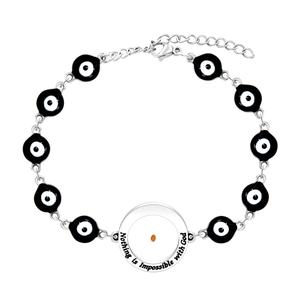 Goteo de aceite Pulsera de ojo del diablo La fe puede mover montañas Semilla de mostaza Pulsera de creencia religiosa - Product Image 4
