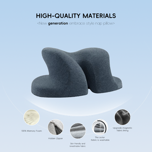 <span class=keywords><strong>Oreiller</strong></span> de sieste ergonomique en mousse à mémoire de forme YUE RISE, soutien zoné, non toxique et durable, parfait pour le bureau, la sieste au bureau - Product Image 4
