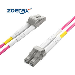 ZoeRax 1M LC LC LC/40/10Gb كابل تصحيح الألياف البصرية لجهاز إرسال SFP 50/125μ<span class=keywords><strong>m</strong></span> LSZH OM4 كابل اتصال إنترنت - Product Image 1