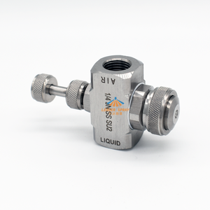 Nén Không Khí Fogjet Su2 Siphon/Trọng Lực Hút Chất Lỏng SS Có Thể Điều Chỉnh Thủy Lực <span class=keywords><strong>Atomizing</strong></span> 10 Độ Vòng Cone Atomizer Vòi Phun - Product Image 5