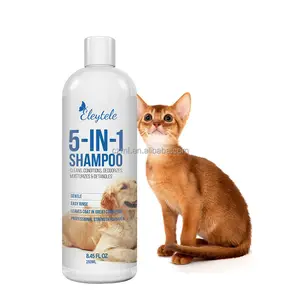 Champú para Mascotas 5 en 1 de Avena Orgánica Natural de Marca Privada al por Mayor, Acondicionador Calmante, Hidratante para Piel Seca y con Picazón para Perros y Gatos - Product Image 6