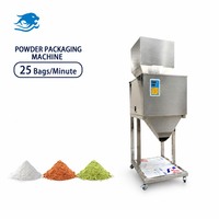 Machine de pesage et de remplissage semi-automatique pour granulés et poudres, distributeur et ensacheuse pour café, farine, riz, noix, emballage en sacs plastiques