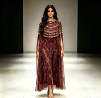 Abaya de Lujo Estilo Dubái con Cuentas y Pedrería Bordada, Cuello Redondo, Corte Holgado, Vestido de Noche para Mujer, Eid